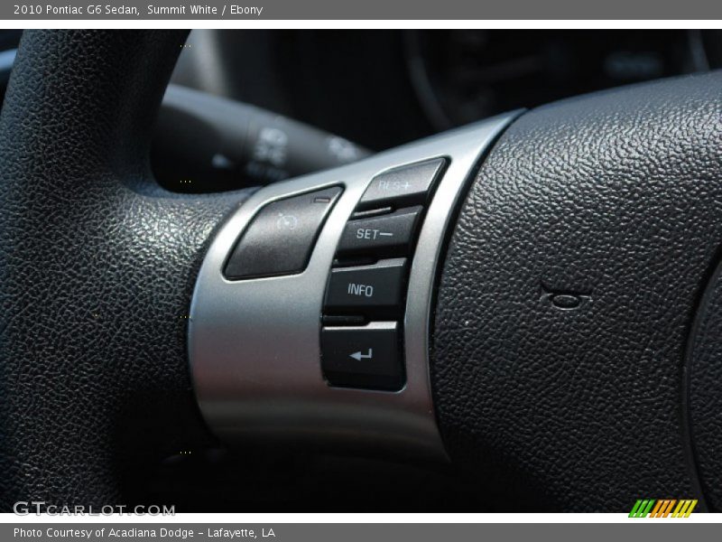 Summit White / Ebony 2010 Pontiac G6 Sedan