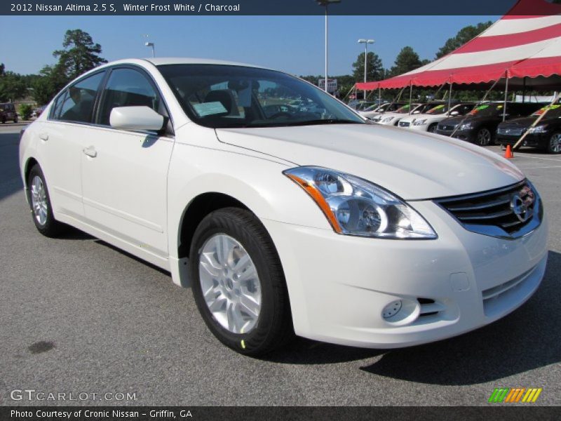 Winter Frost White / Charcoal 2012 Nissan Altima 2.5 S