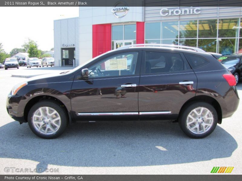 Black Amethyst / Black 2011 Nissan Rogue SL