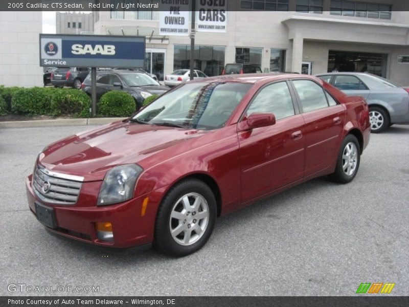 Red Line / Light Neutral 2005 Cadillac CTS Sedan