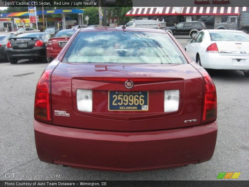 Red Line / Light Neutral 2005 Cadillac CTS Sedan