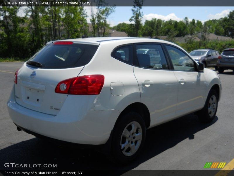 Phantom White / Gray 2009 Nissan Rogue S AWD