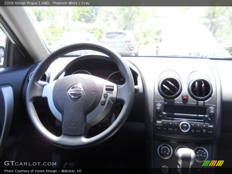 Phantom White / Gray 2009 Nissan Rogue S AWD