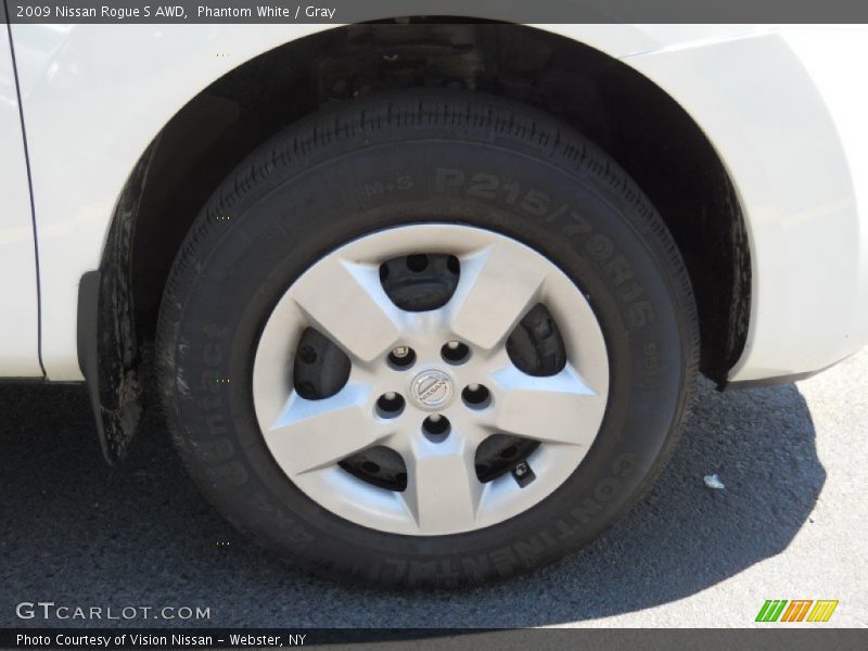 Phantom White / Gray 2009 Nissan Rogue S AWD