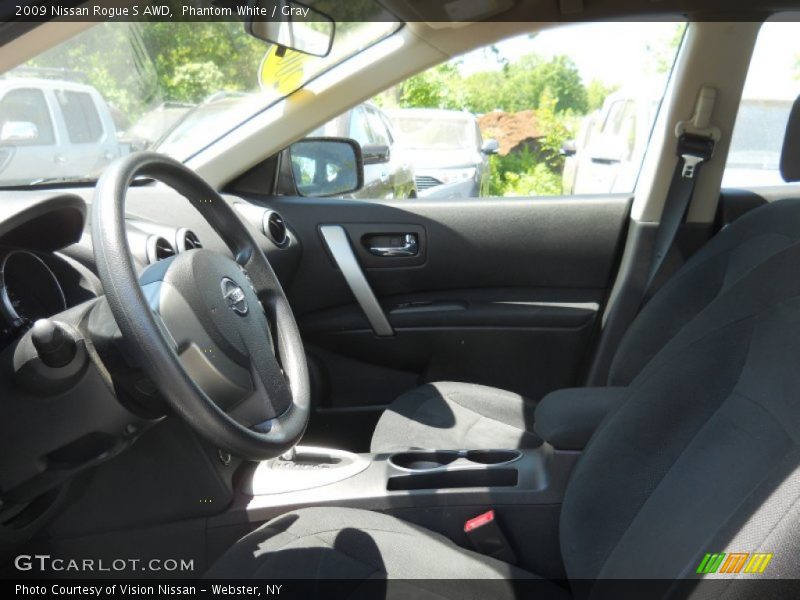 Phantom White / Gray 2009 Nissan Rogue S AWD