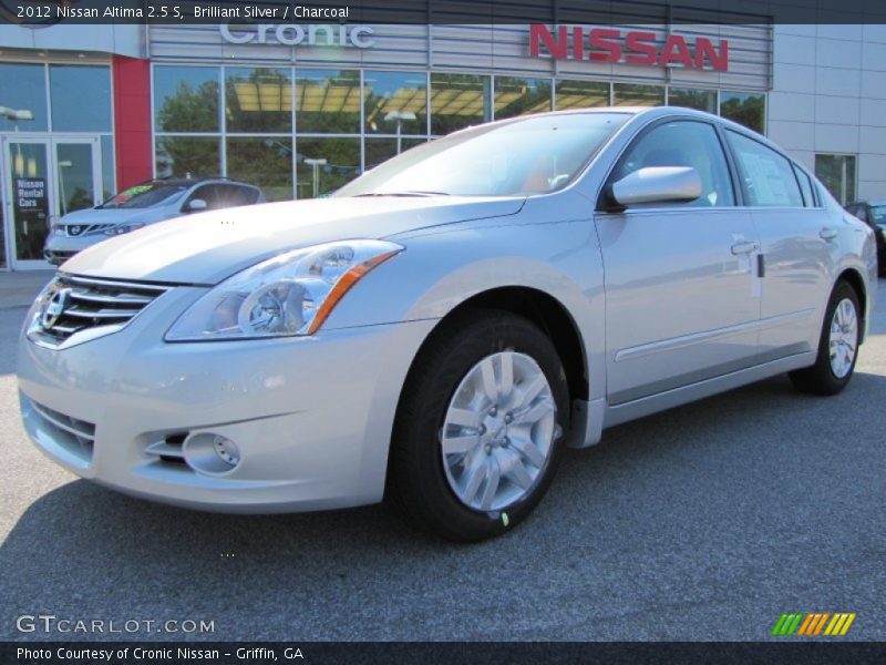 Brilliant Silver / Charcoal 2012 Nissan Altima 2.5 S