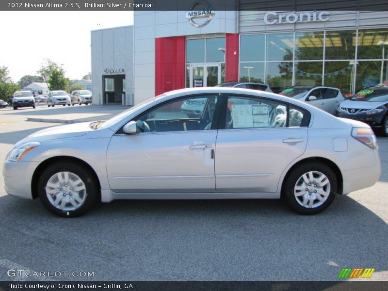 Brilliant Silver / Charcoal 2012 Nissan Altima 2.5 S