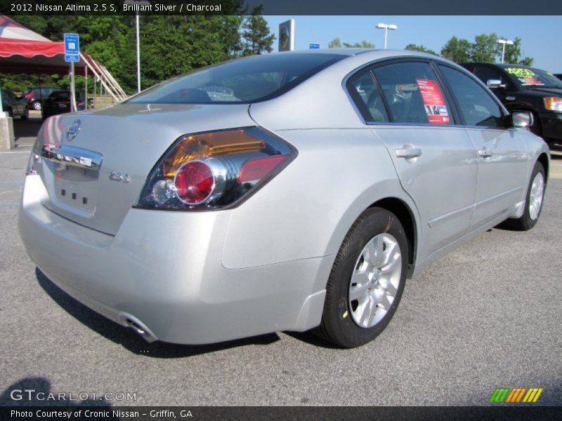 Brilliant Silver / Charcoal 2012 Nissan Altima 2.5 S