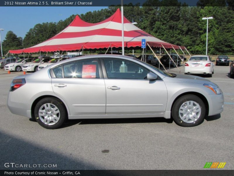 Brilliant Silver / Charcoal 2012 Nissan Altima 2.5 S