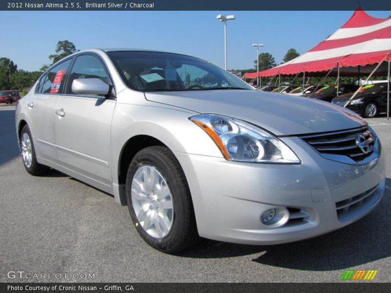 Brilliant Silver / Charcoal 2012 Nissan Altima 2.5 S