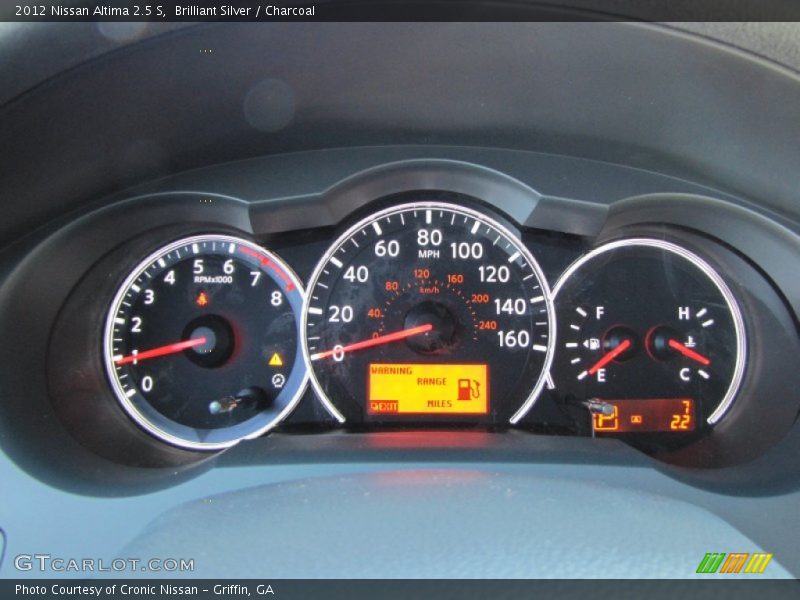 Brilliant Silver / Charcoal 2012 Nissan Altima 2.5 S