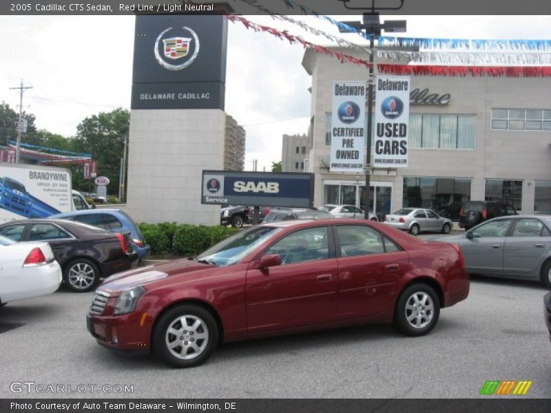 Red Line / Light Neutral 2005 Cadillac CTS Sedan