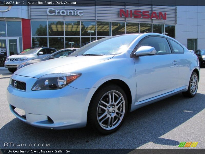 Azure Blue Pearl / Dark Charcoal 2007 Scion tC