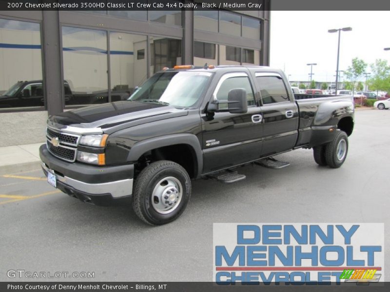 Black / Medium Gray 2007 Chevrolet Silverado 3500HD Classic LT Crew Cab 4x4 Dually