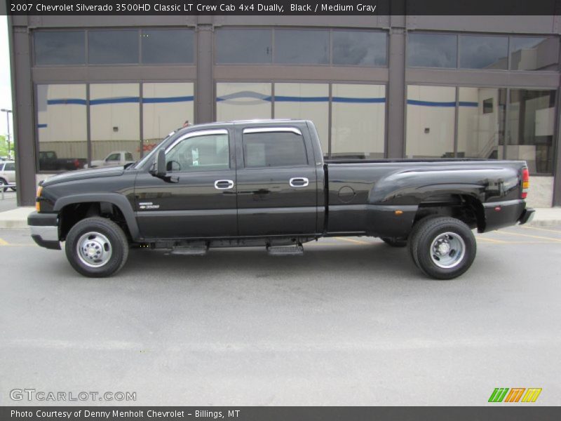 Black / Medium Gray 2007 Chevrolet Silverado 3500HD Classic LT Crew Cab 4x4 Dually