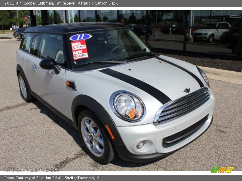 White Silver Metallic / Carbon Black 2011 Mini Cooper Clubman