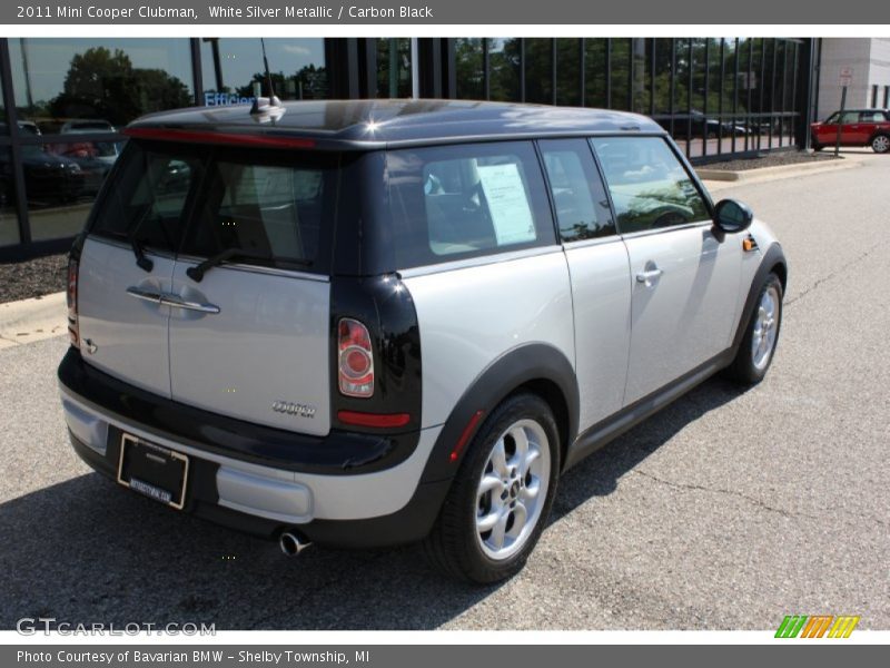 White Silver Metallic / Carbon Black 2011 Mini Cooper Clubman