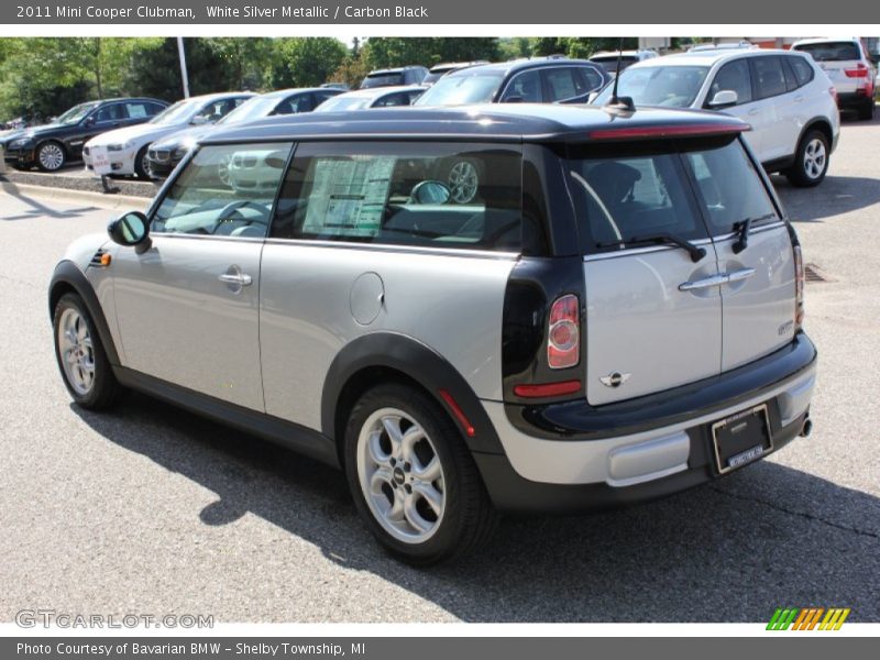 White Silver Metallic / Carbon Black 2011 Mini Cooper Clubman
