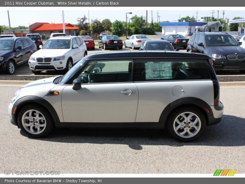 White Silver Metallic / Carbon Black 2011 Mini Cooper Clubman