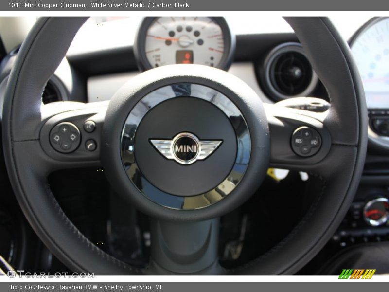 White Silver Metallic / Carbon Black 2011 Mini Cooper Clubman