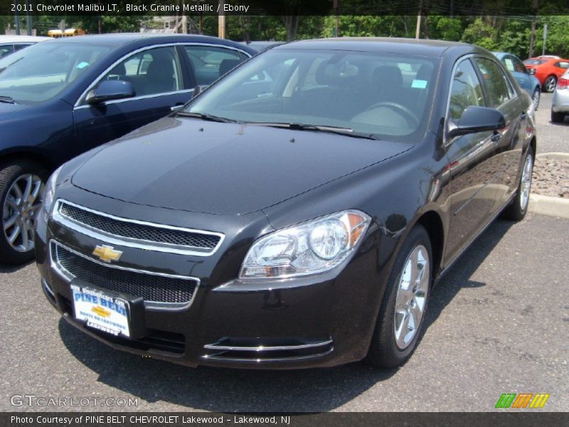 Black Granite Metallic / Ebony 2011 Chevrolet Malibu LT