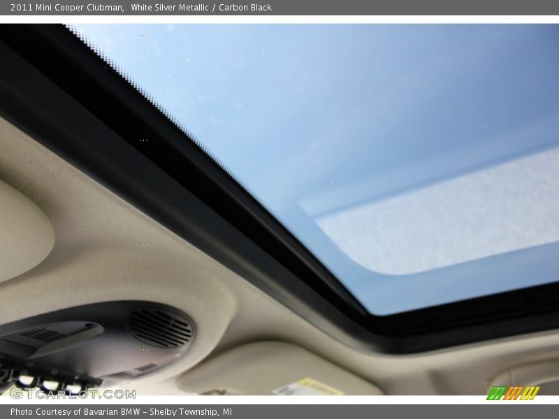 White Silver Metallic / Carbon Black 2011 Mini Cooper Clubman