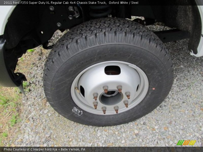  2011 F350 Super Duty XL Regular Cab 4x4 Chassis Stake Truck Wheel