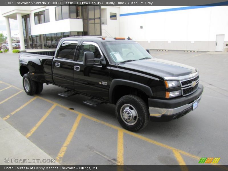 Black / Medium Gray 2007 Chevrolet Silverado 3500HD Classic LT Crew Cab 4x4 Dually