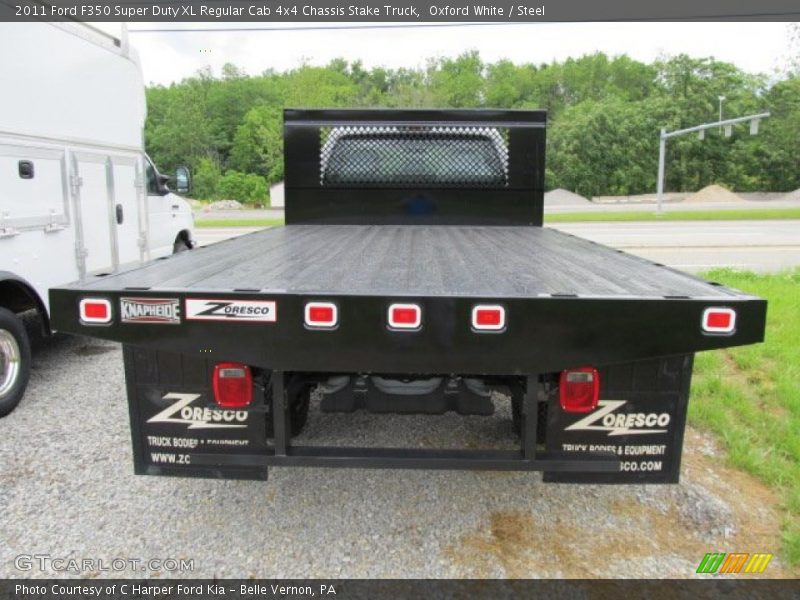 Oxford White / Steel 2011 Ford F350 Super Duty XL Regular Cab 4x4 Chassis Stake Truck