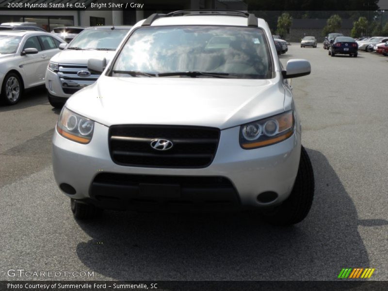 Bright Silver / Gray 2008 Hyundai Santa Fe GLS