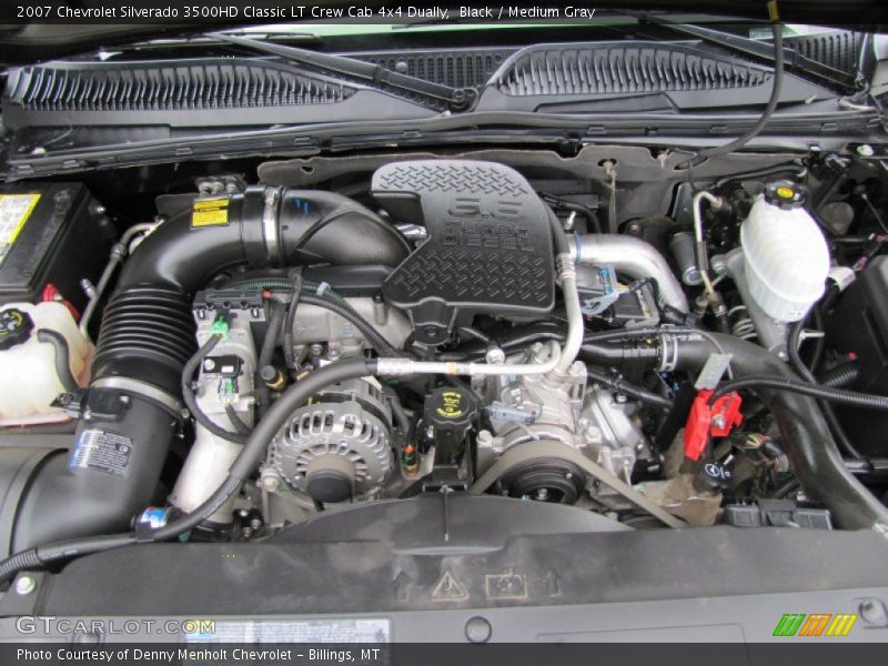  2007 Silverado 3500HD Classic LT Crew Cab 4x4 Dually Engine - 6.6 Liter OHV 32-Valve Duramax Turbo-Diesel V8