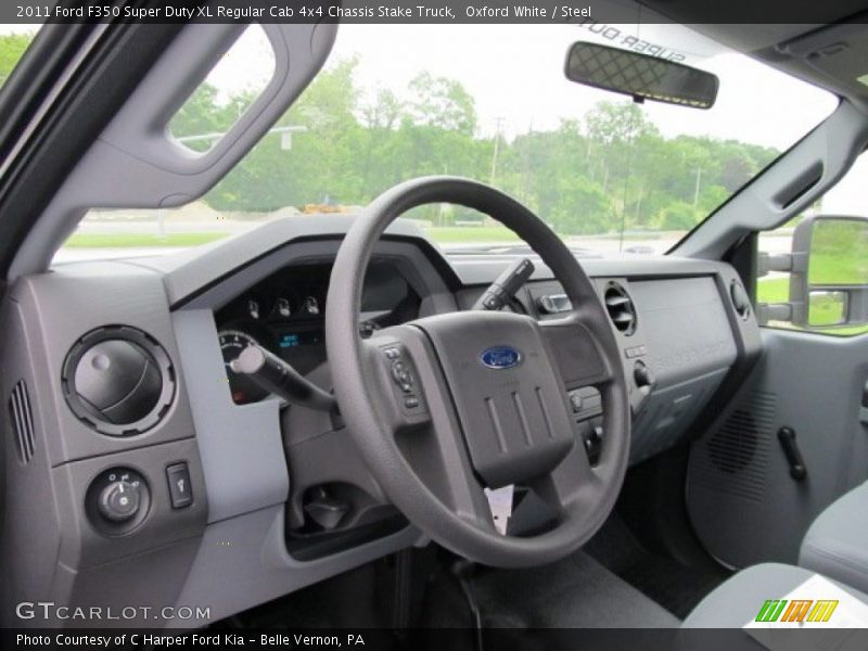 Dashboard of 2011 F350 Super Duty XL Regular Cab 4x4 Chassis Stake Truck