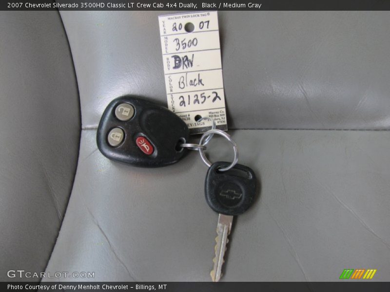 Black / Medium Gray 2007 Chevrolet Silverado 3500HD Classic LT Crew Cab 4x4 Dually