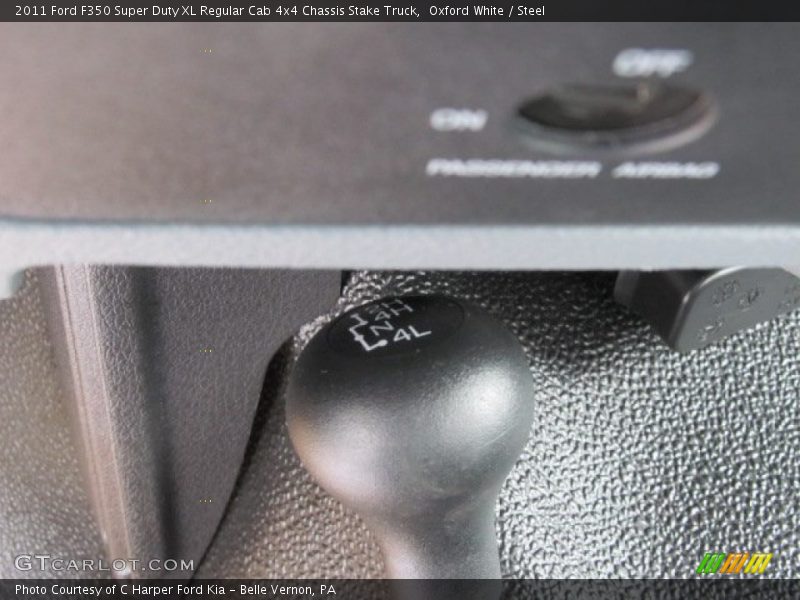 Oxford White / Steel 2011 Ford F350 Super Duty XL Regular Cab 4x4 Chassis Stake Truck