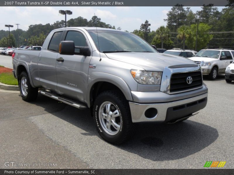 Silver Sky Metallic / Black 2007 Toyota Tundra X-SP Double Cab 4x4