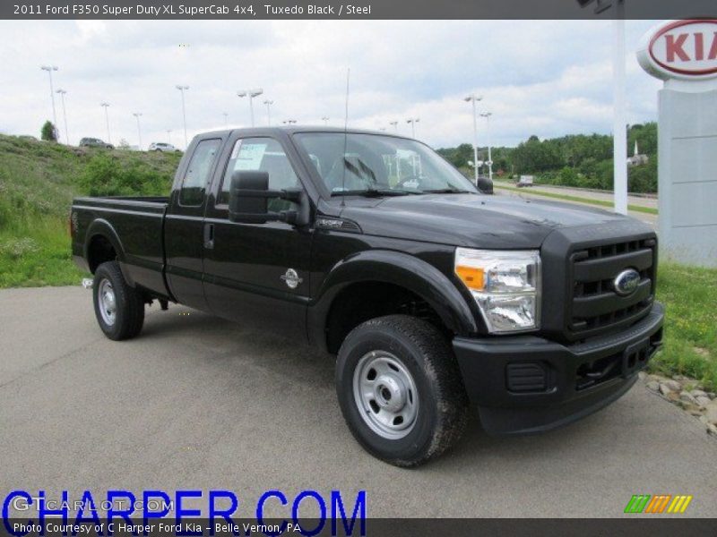 Tuxedo Black / Steel 2011 Ford F350 Super Duty XL SuperCab 4x4