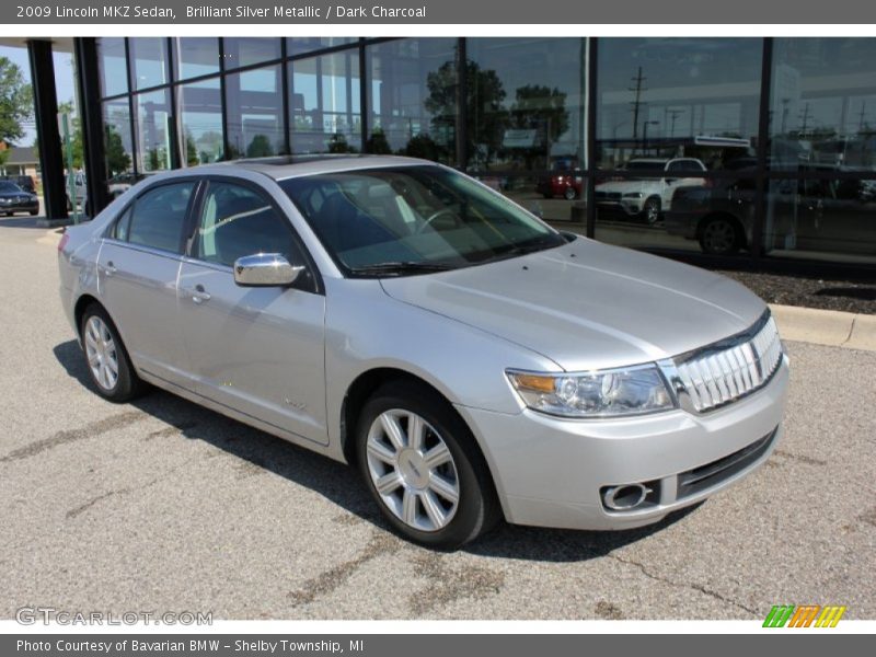 Brilliant Silver Metallic / Dark Charcoal 2009 Lincoln MKZ Sedan