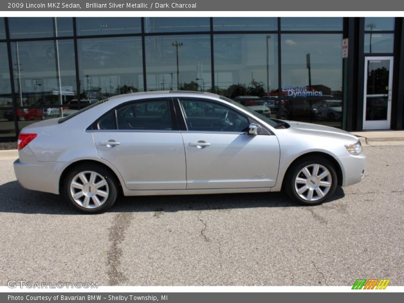 Brilliant Silver Metallic / Dark Charcoal 2009 Lincoln MKZ Sedan
