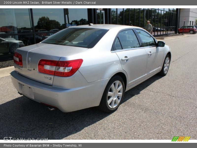 Brilliant Silver Metallic / Dark Charcoal 2009 Lincoln MKZ Sedan