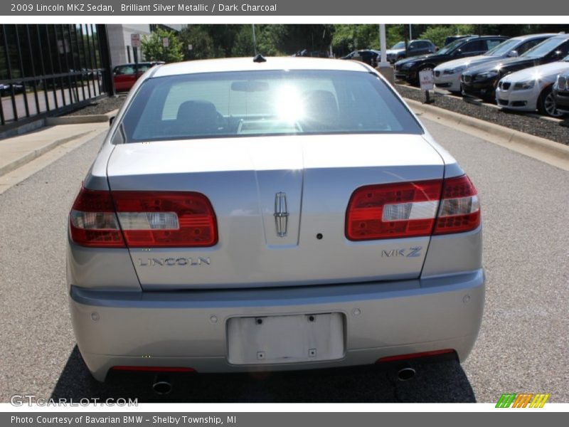 Brilliant Silver Metallic / Dark Charcoal 2009 Lincoln MKZ Sedan