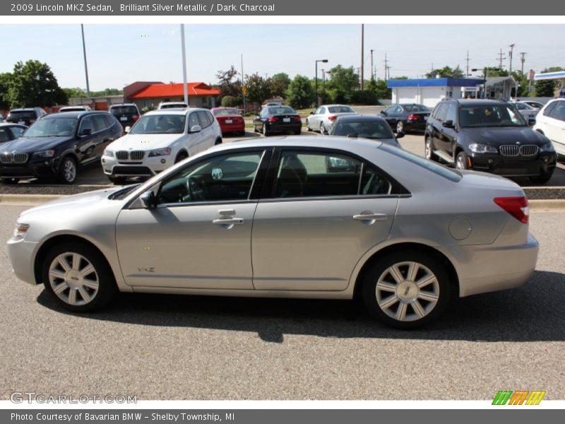 Brilliant Silver Metallic / Dark Charcoal 2009 Lincoln MKZ Sedan