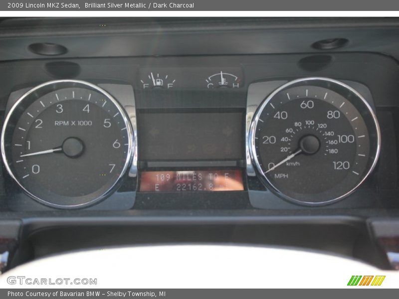 Brilliant Silver Metallic / Dark Charcoal 2009 Lincoln MKZ Sedan