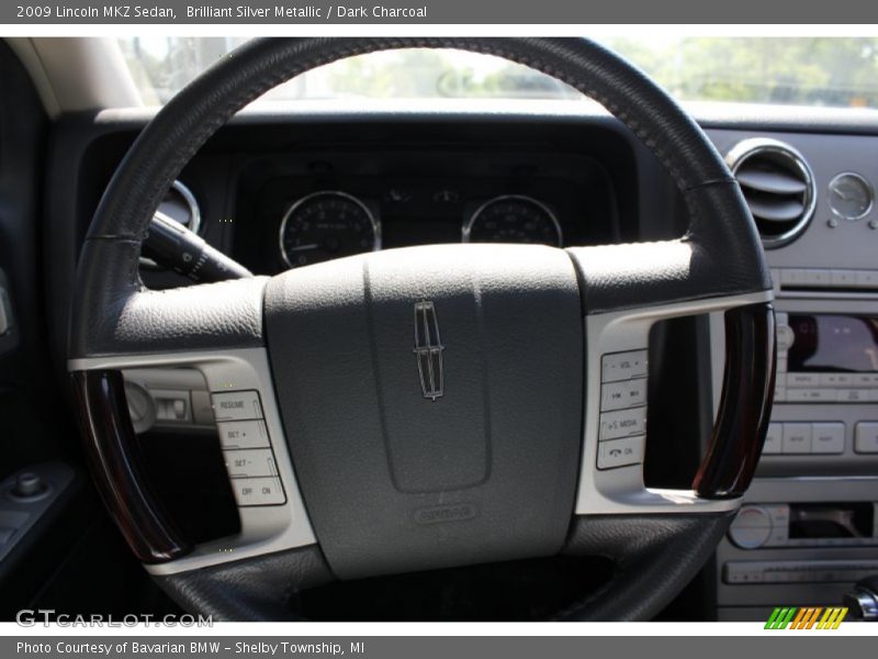 Brilliant Silver Metallic / Dark Charcoal 2009 Lincoln MKZ Sedan