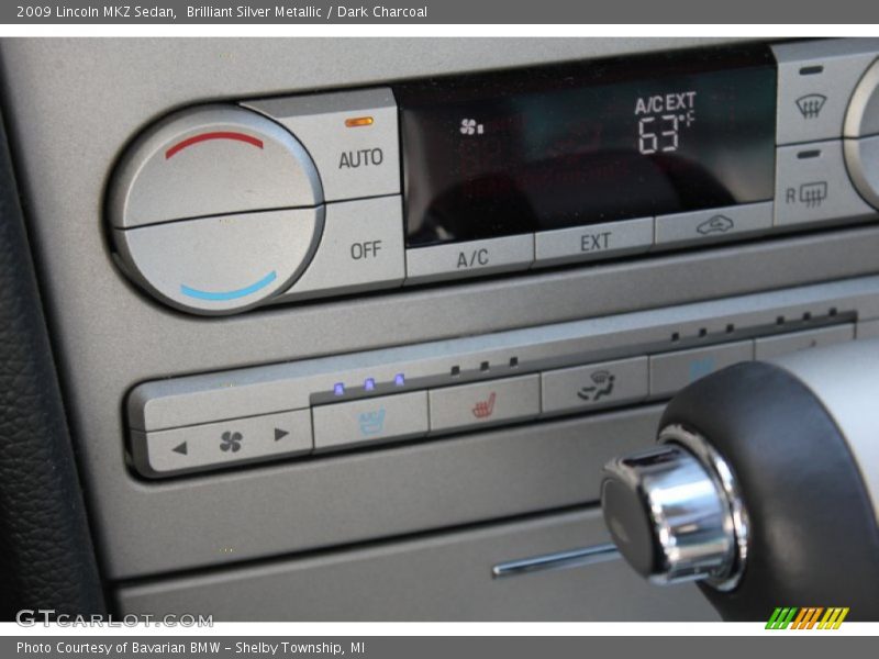 Brilliant Silver Metallic / Dark Charcoal 2009 Lincoln MKZ Sedan