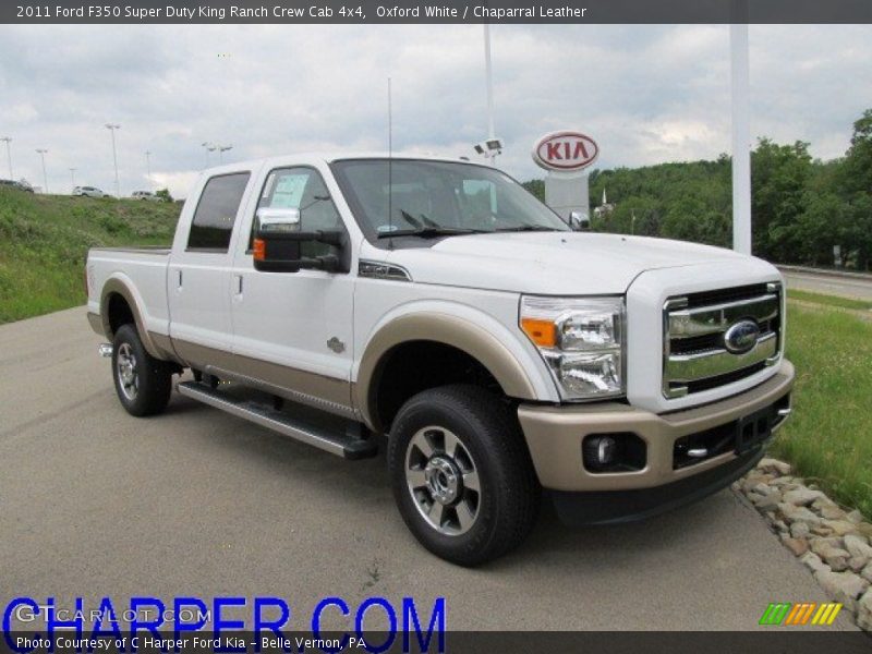 Oxford White / Chaparral Leather 2011 Ford F350 Super Duty King Ranch Crew Cab 4x4