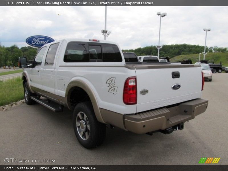 Oxford White / Chaparral Leather 2011 Ford F350 Super Duty King Ranch Crew Cab 4x4