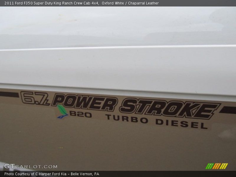 Oxford White / Chaparral Leather 2011 Ford F350 Super Duty King Ranch Crew Cab 4x4