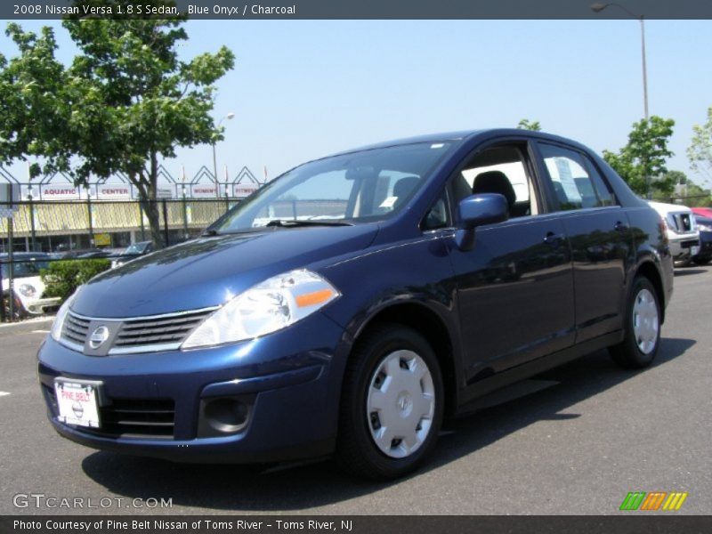 Blue Onyx / Charcoal 2008 Nissan Versa 1.8 S Sedan