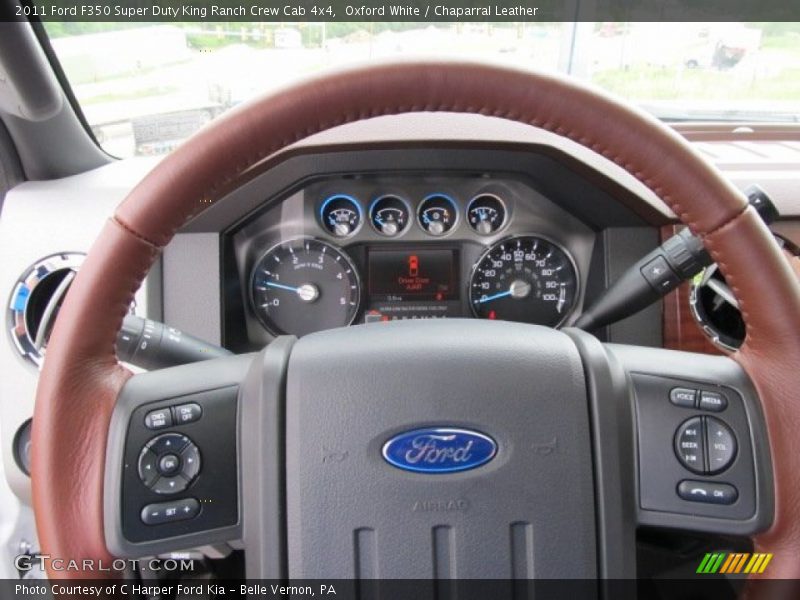 Oxford White / Chaparral Leather 2011 Ford F350 Super Duty King Ranch Crew Cab 4x4