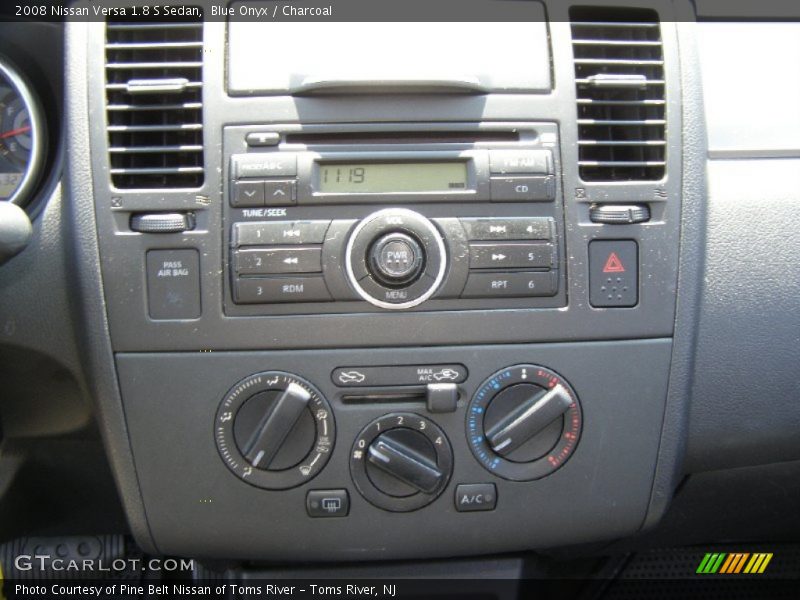 Blue Onyx / Charcoal 2008 Nissan Versa 1.8 S Sedan